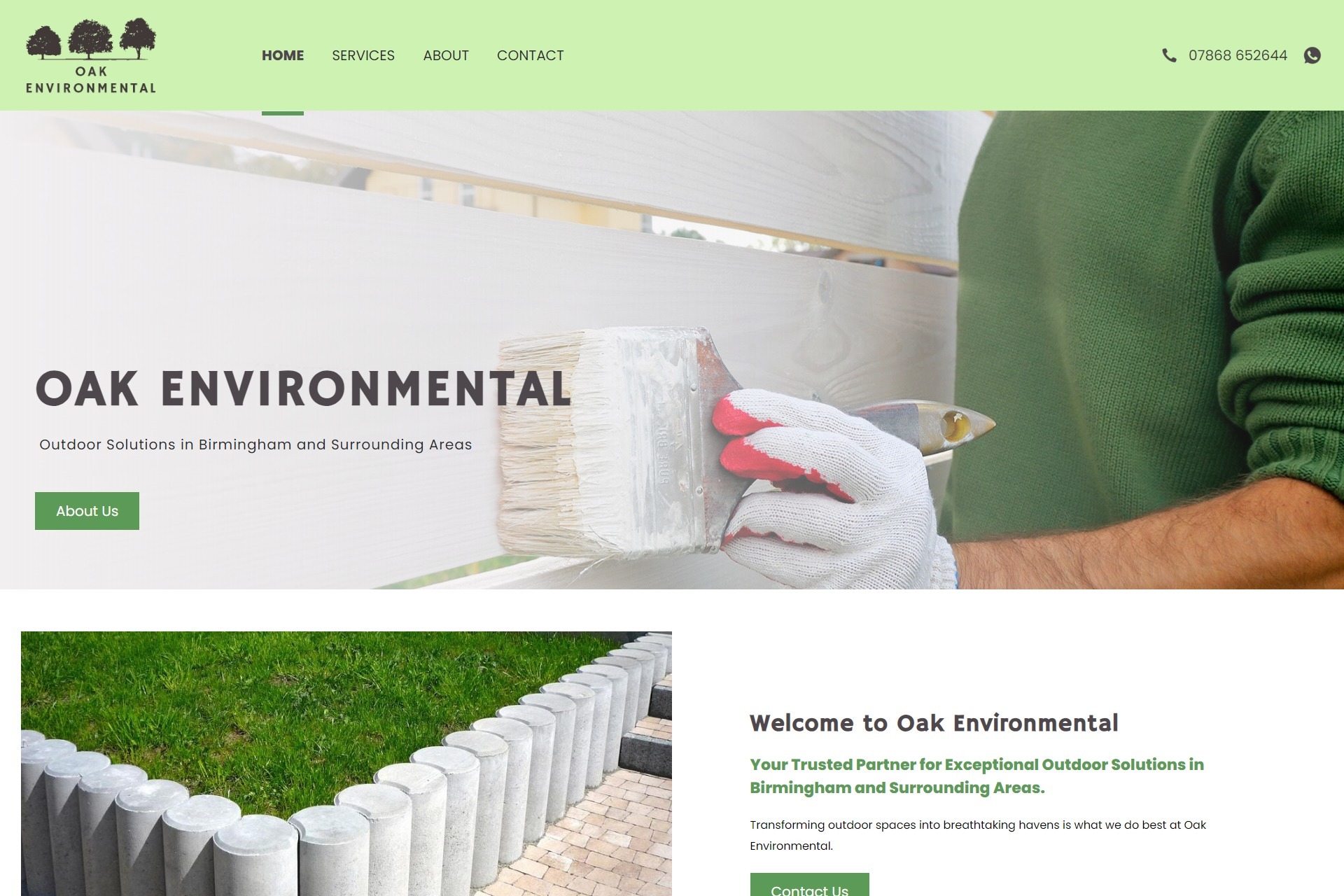 Oak Environmental website design