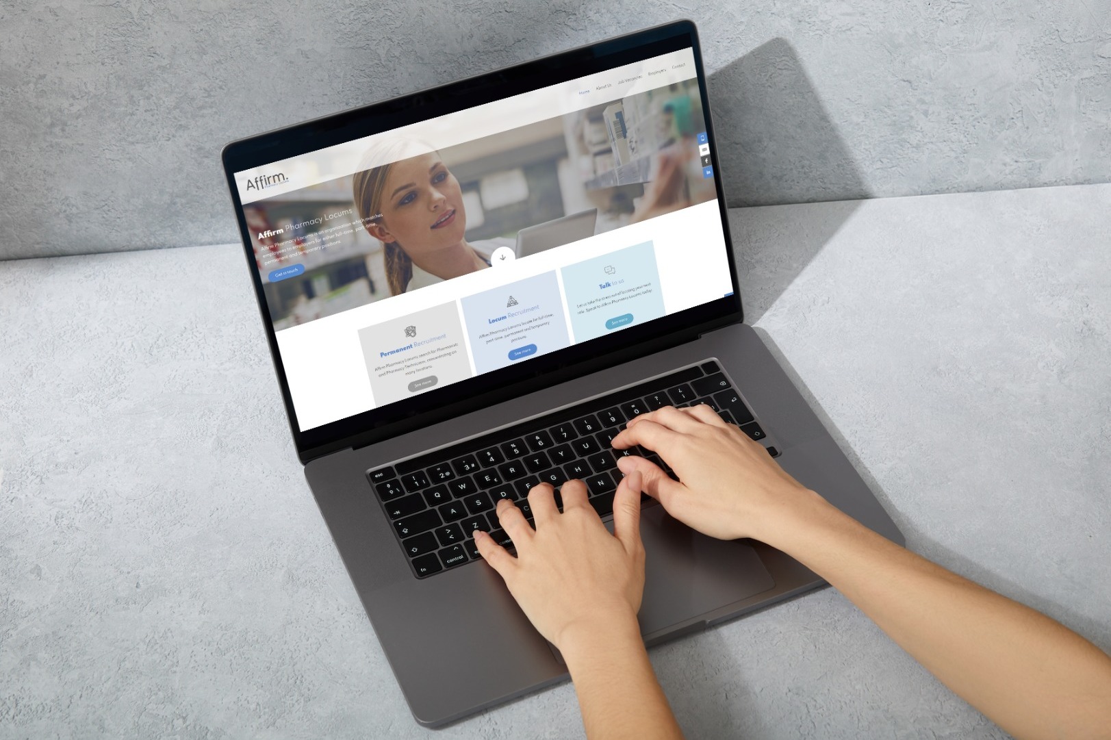 Affirm website shown on a laptop screen
