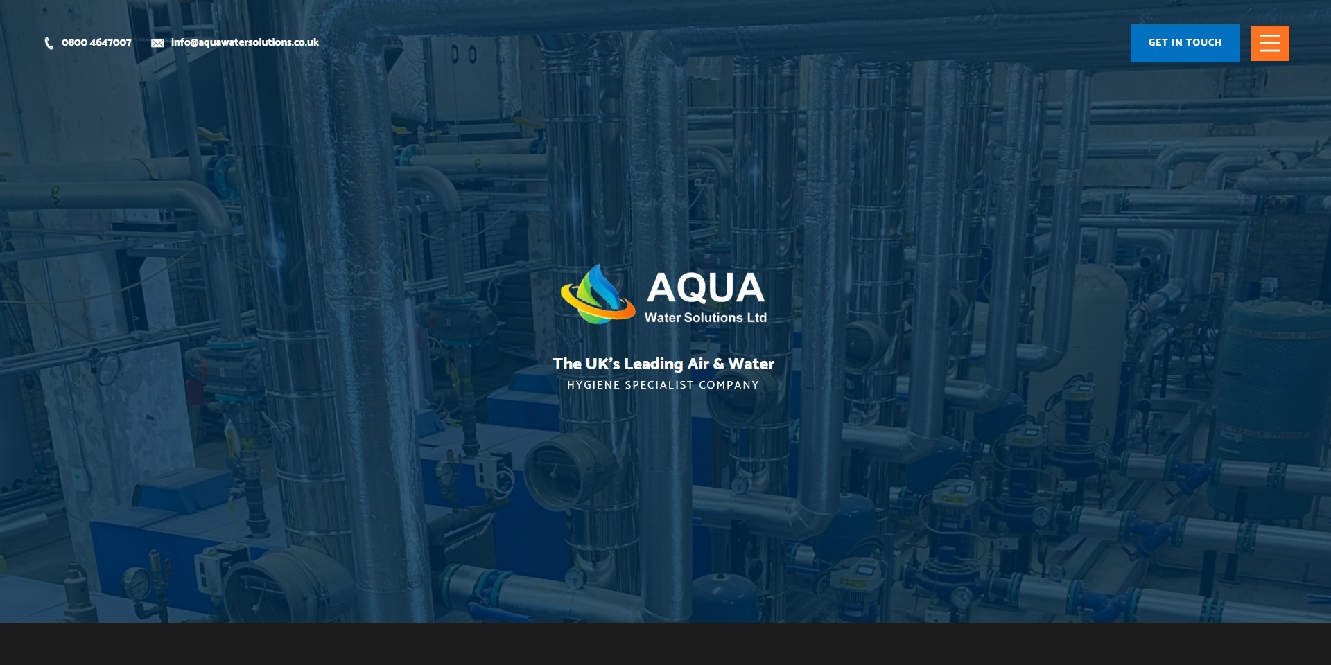 Aqua Water Solutions website