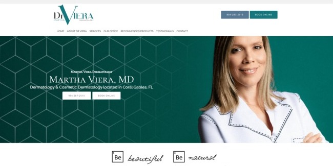 The previous Dr Viera Martha website from it'seeze