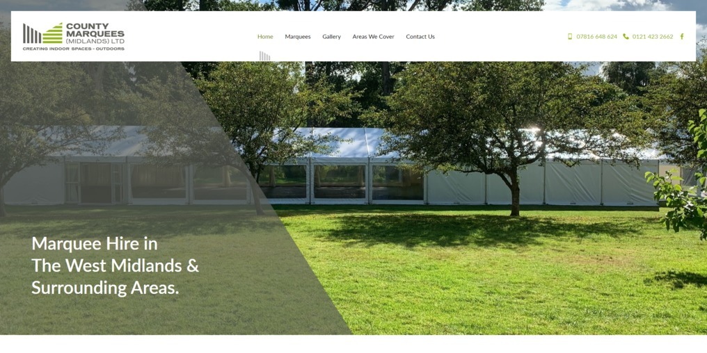 The new County Marquees website from it'seeze