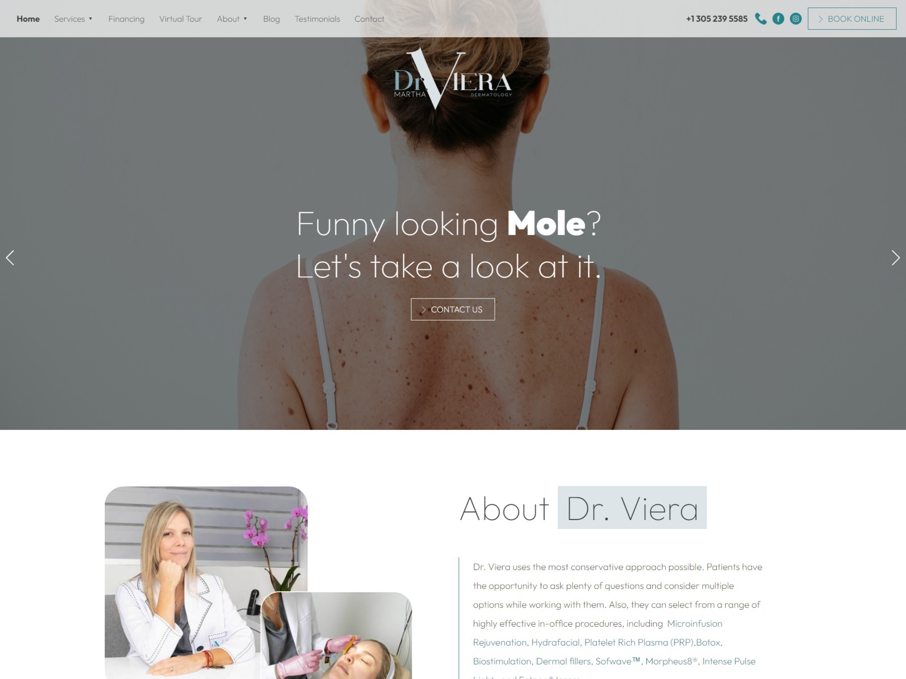 The new Dr Viera Martha website from it'seeze