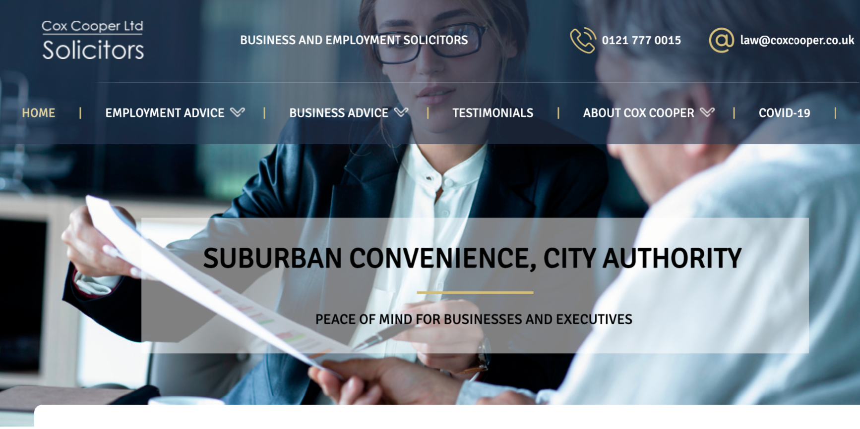 website for solicitors in Birmingham