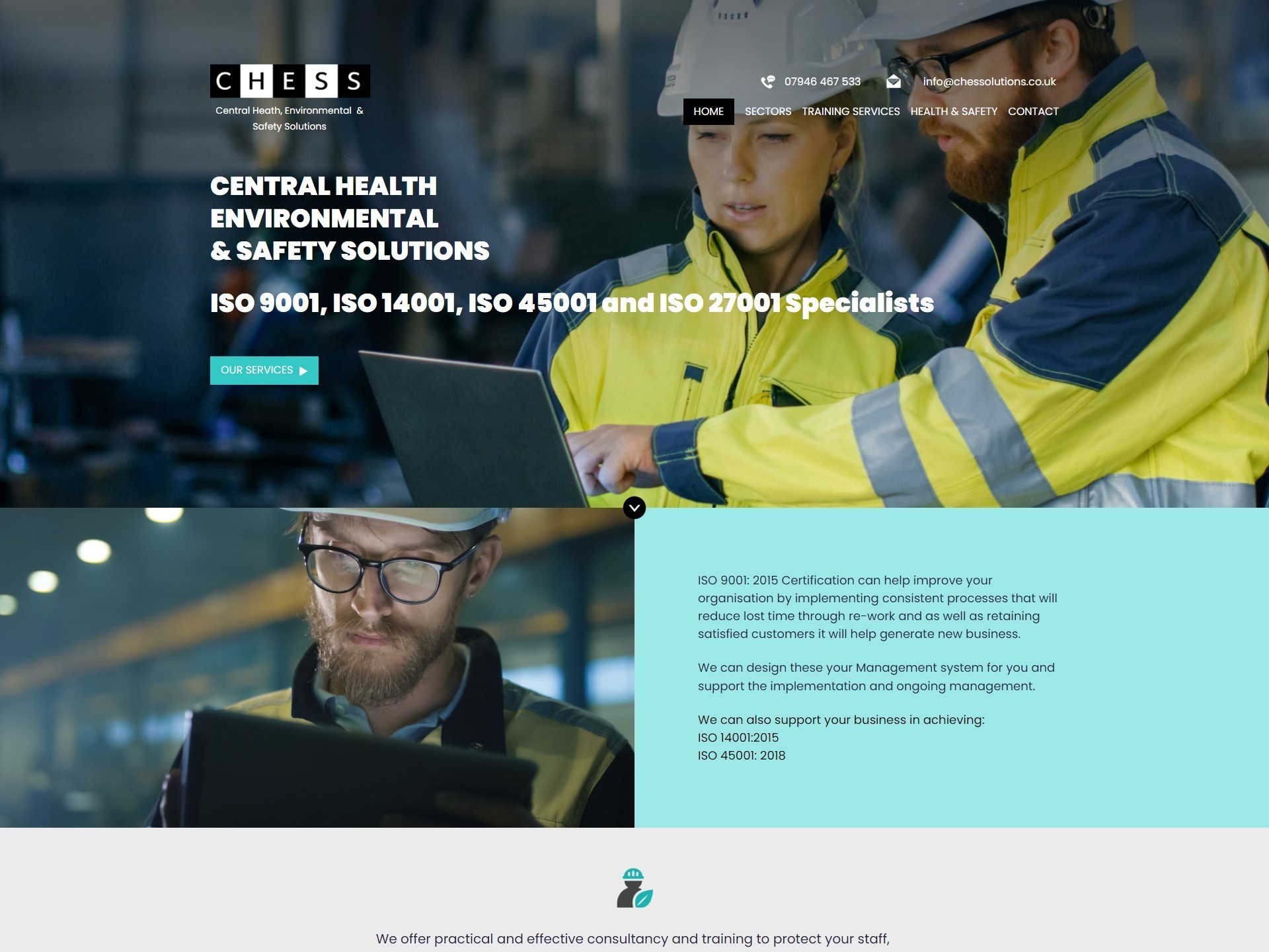 Central Health Environmental & Safety Solutions website